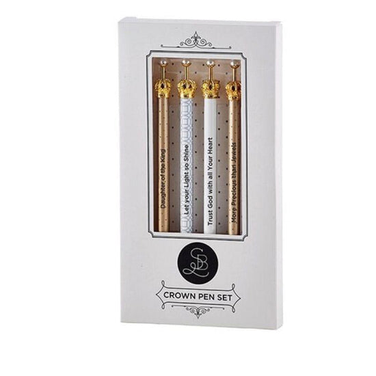 Glam Crown Pen Set - Pura Vida Books