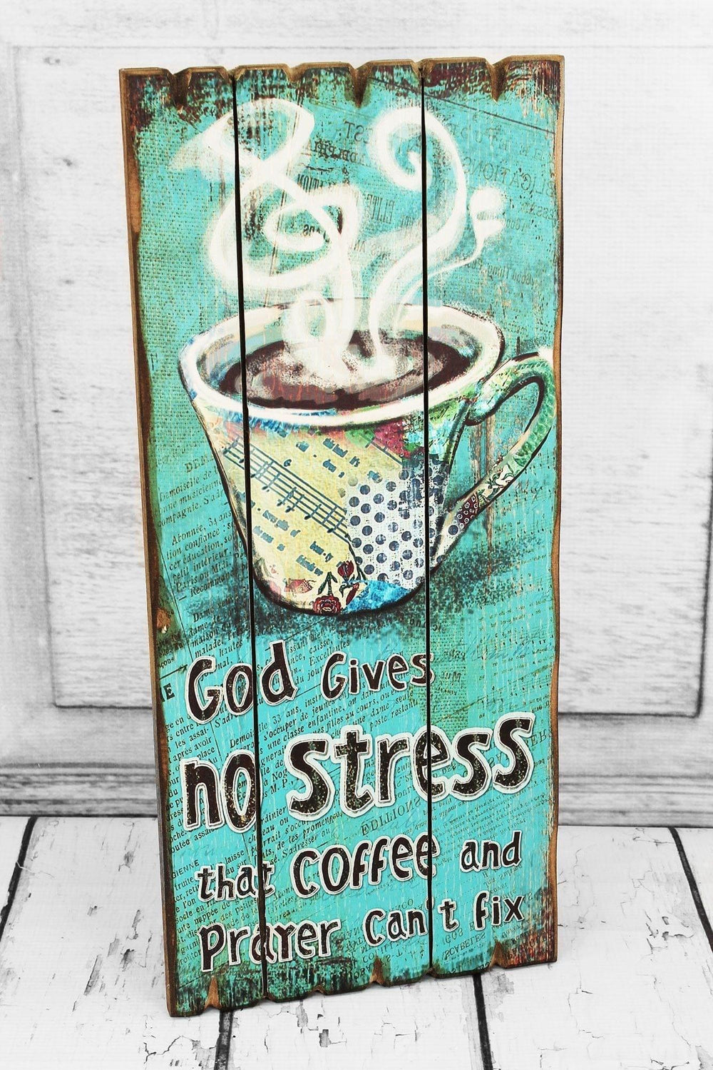 God Gives no Stress ... Wall Art - Pura Vida Books