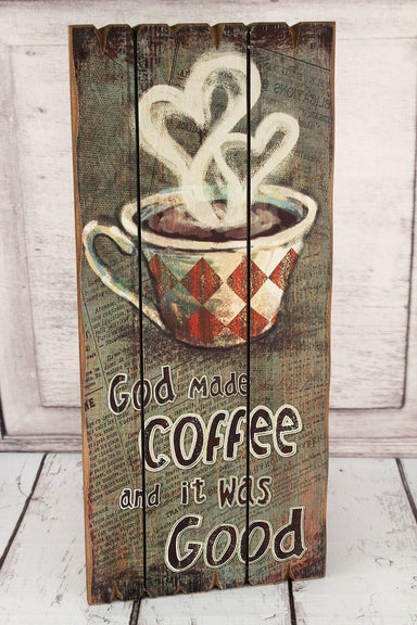 God made Coffee and it was Good - Wall Art - Pura Vida Books
