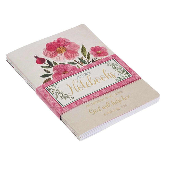 God Will Help Her Large Notebook Set - Psalm 46:5 - Pura Vida Books