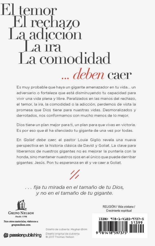 Goliat debe caer - Louie Giglio - Pura Vida Books