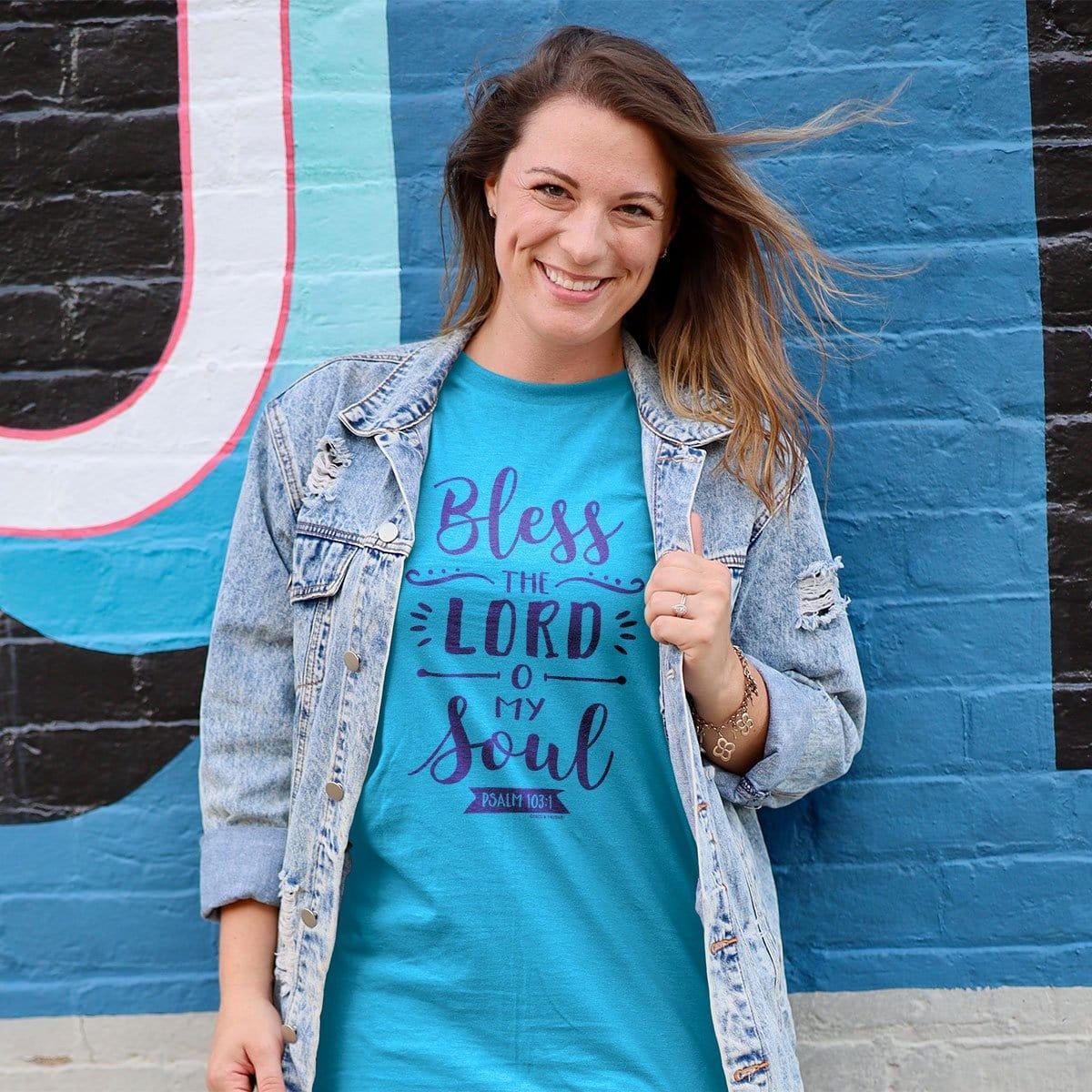 grace & truth Womens T-Shirt Bless The Lord - Pura Vida Books