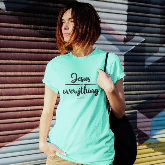 grace & truth Womens T-Shirt Jesus Over Everything - Pura Vida Books