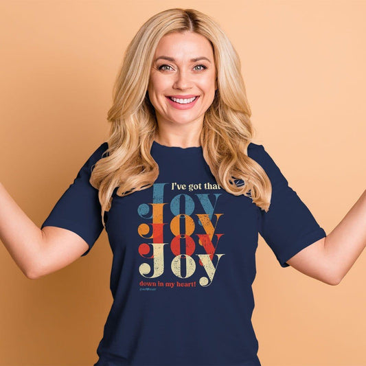 grace & truth Womens T-Shirt Joy Down In My Heart - Pura Vida Books