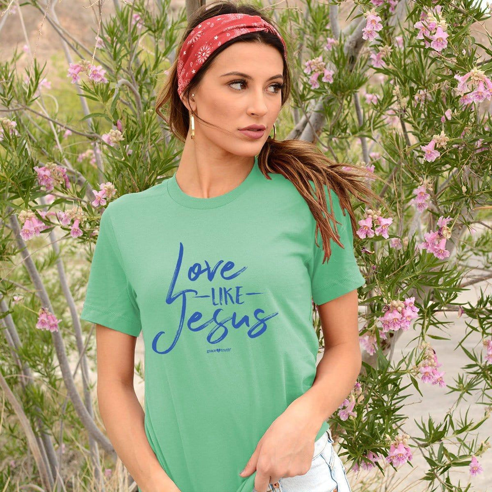 grace & truth Womens T-Shirt Love Like Jesus - Pura Vida Books