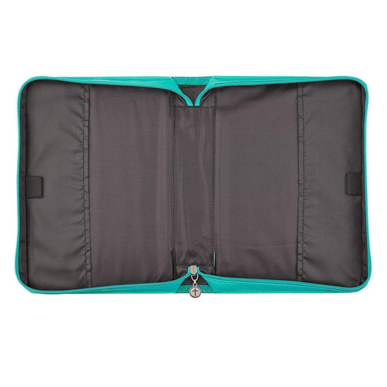 Grace Teal Butterfly Blessings Fashion Faux Leather Bible Cover - Ephesians 2:8 - Pura Vida Books