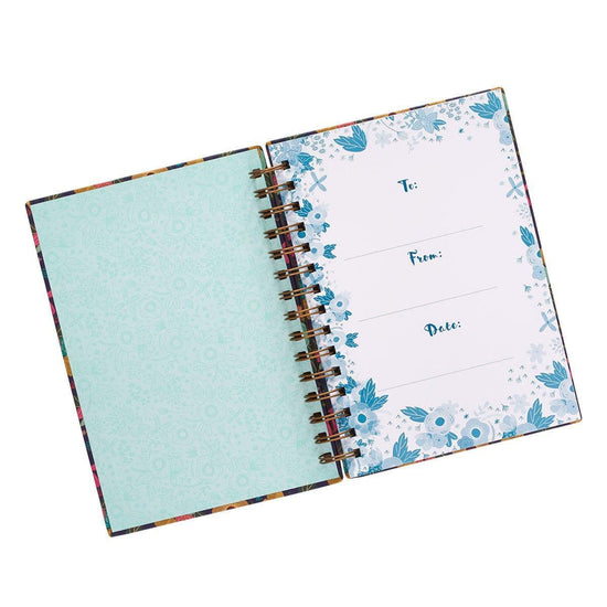 Grace Upon Grace Large Hardcover Wirebound Journal - John 1:16 - Pura Vida Books