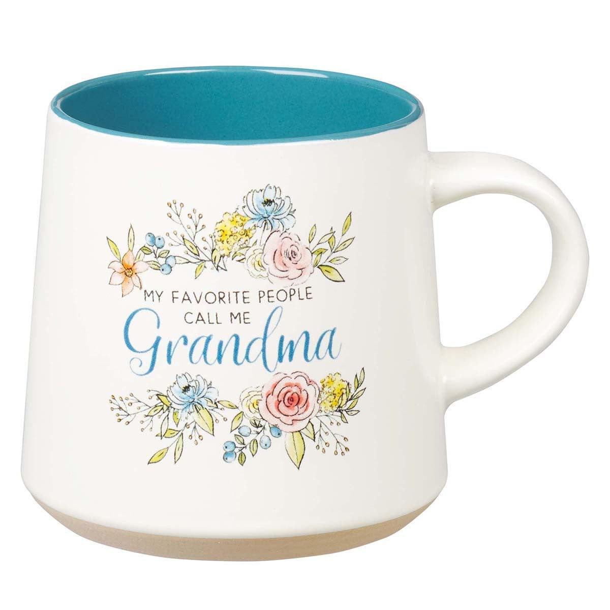 Grandma Ceramic Coffee Mug with Clay Dipped Base - Pura Vida Books