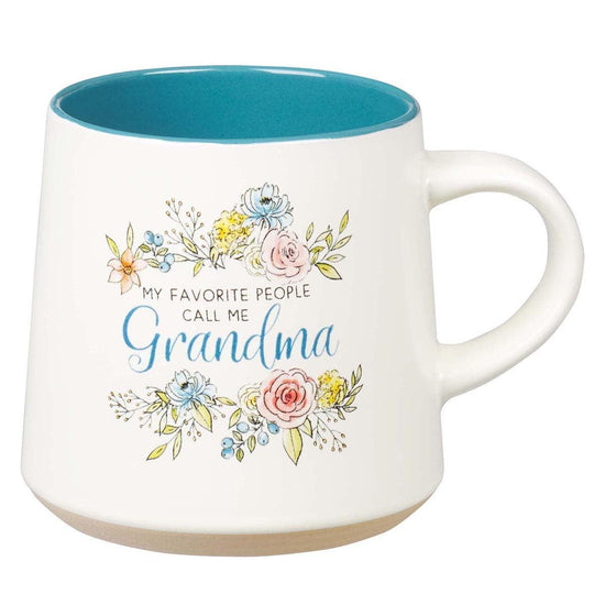 Grandma Ceramic Coffee Mug with Clay Dipped Base - Pura Vida Books