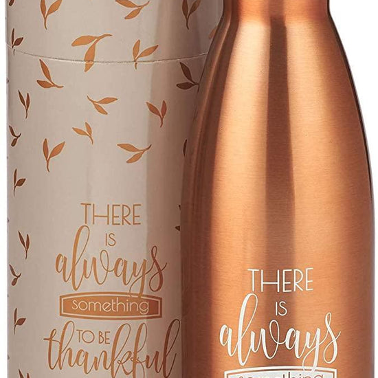 Grateful Bronze Stainless Steel Water Bottle - Pura Vida Books