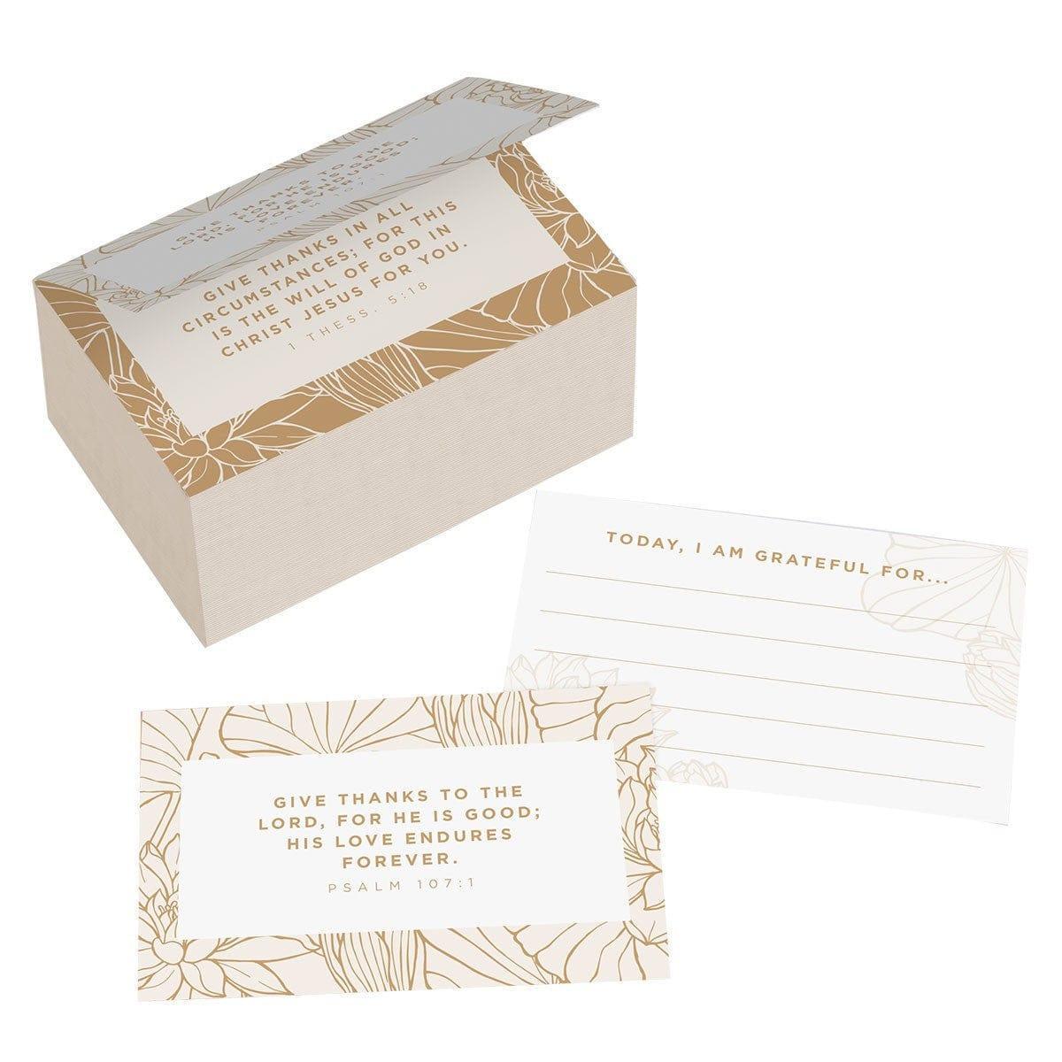 Grateful Gold and White Ceramic Gratitude Jar with Cards - Pura Vida Books