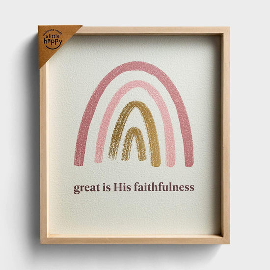 Great Is His Faithfulness - Framed Wall Art - Pura Vida Books