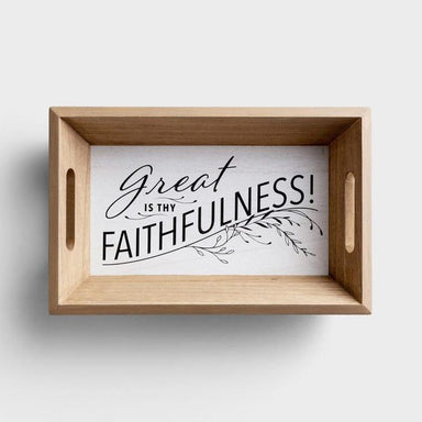 Great is Thy Faithfulness - Decorative Tray - Pura Vida Books