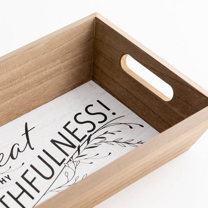 Great is Thy Faithfulness - Decorative Tray - Pura Vida Books