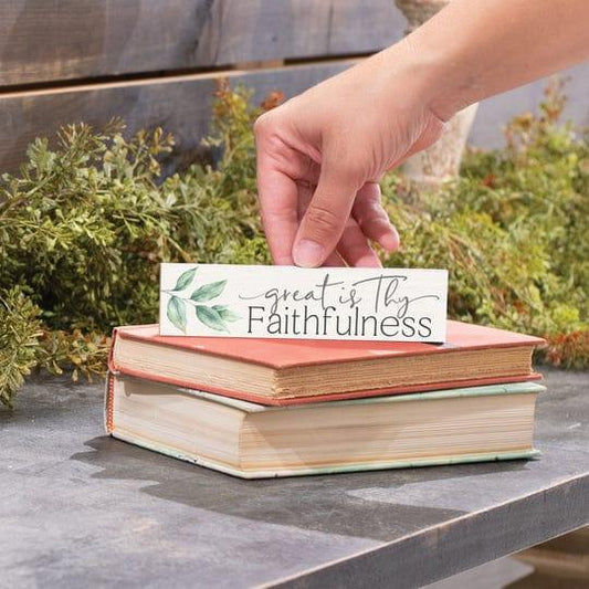 Great Is Thy Faithfulness Small Sign - Pura Vida Books