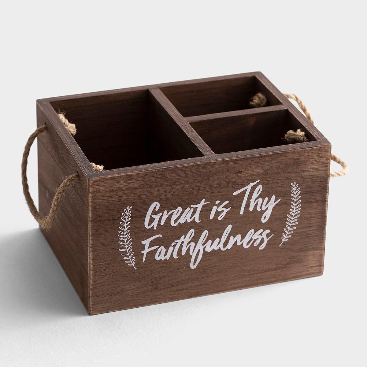 Great Is Thy Faithfulness - Utensil and Desk Organizer Caddy - Pura Vida Books