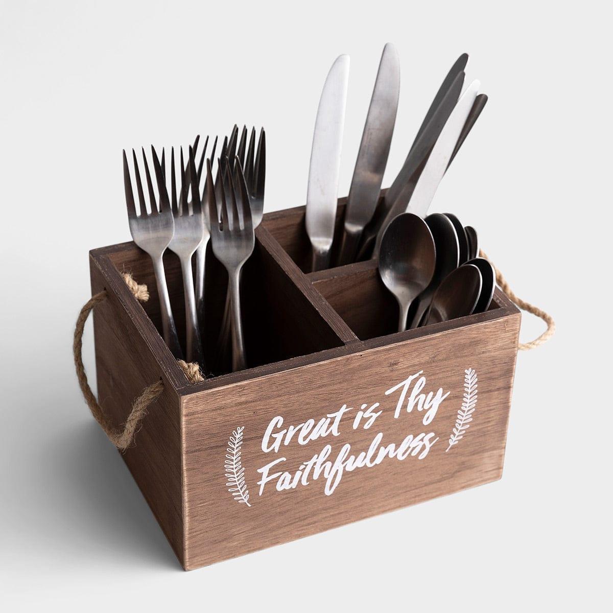 Great Is Thy Faithfulness - Utensil and Desk Organizer Caddy - Pura Vida Books
