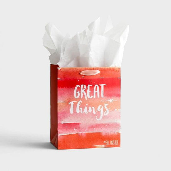 Great Things - Medium Gift Bag with Tissue - Pura Vida Books