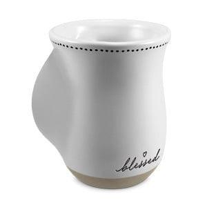 Handwarmer Mug Blessed White 18 Oz - Pura Vida Books