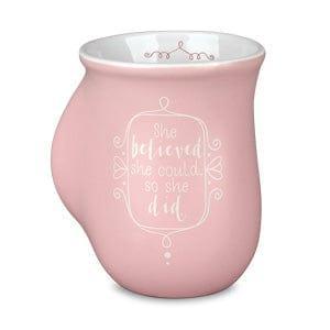 Handwarmer Mug She Believed Pink 18 Oz - Pura Vida Books