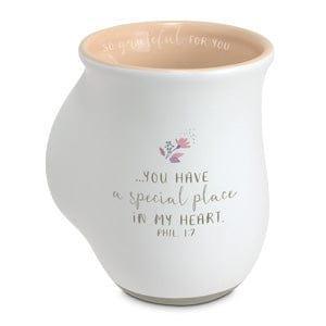 Handwarmer Mug So Grateful White 18 Oz - Pura Vida Books