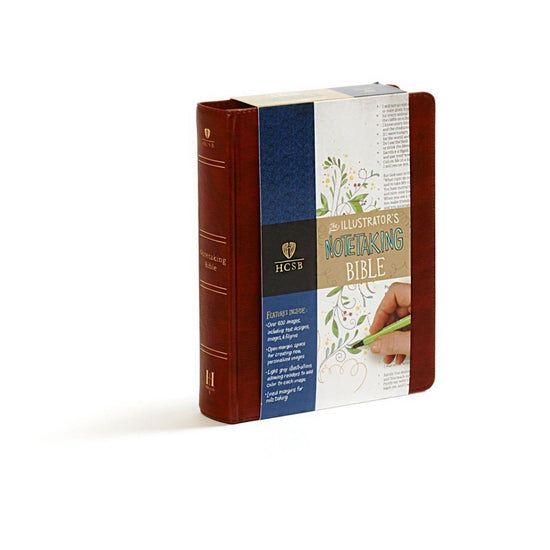 HCSB Illustrator's Notetaking Bible, British Tan, LeatherTouch - Pura Vida Books