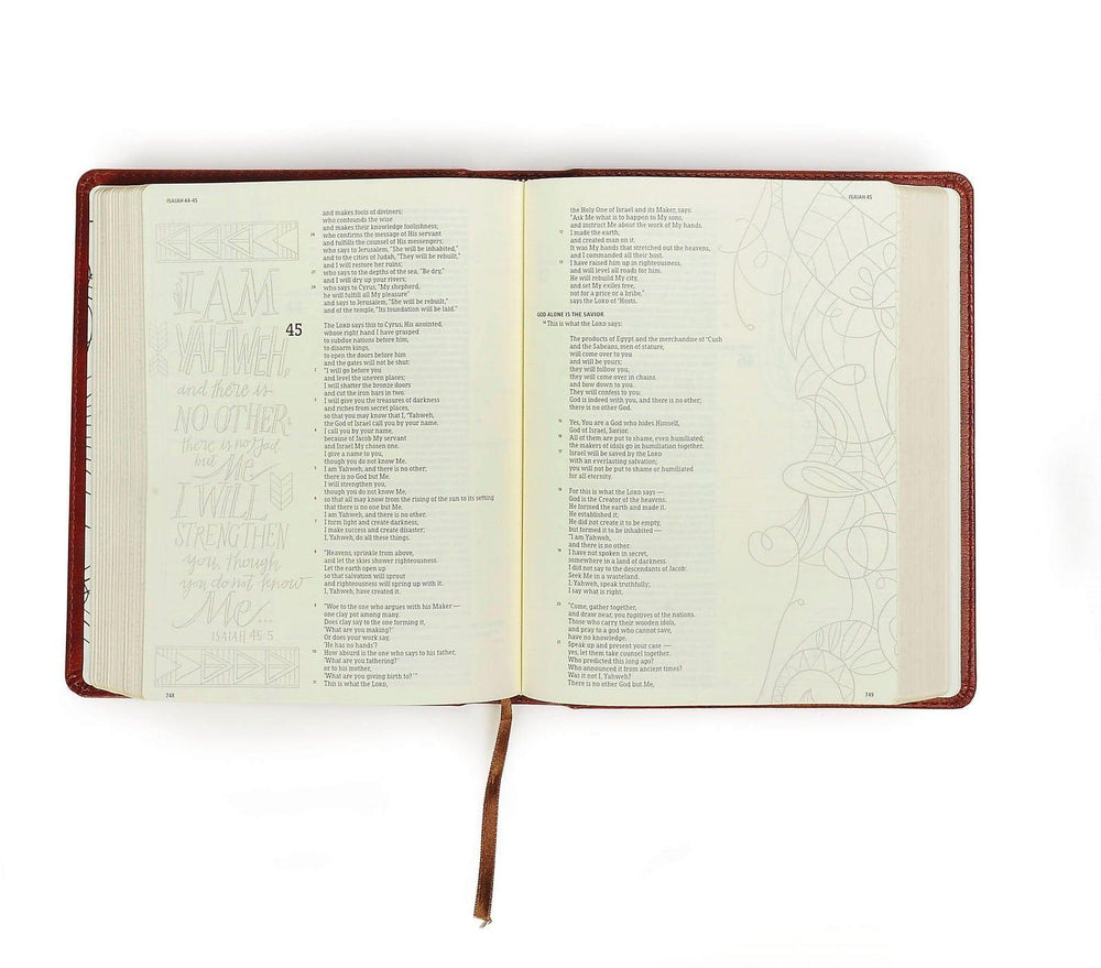 HCSB Illustrator's Notetaking Bible, British Tan, LeatherTouch - Pura Vida Books