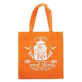 He Fills My Life Tote Bag - Pura Vida Books