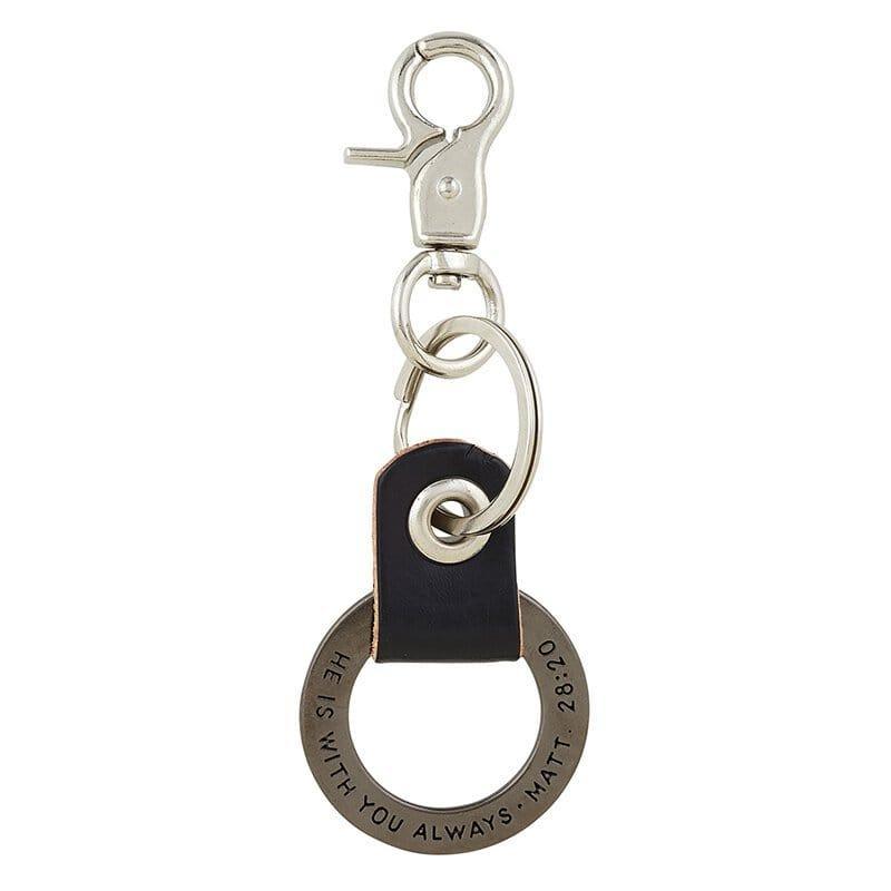 He is With You Always Key Ring - Pura Vida Books