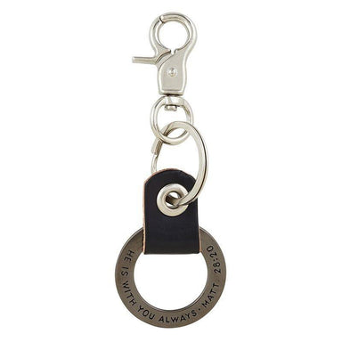 He is With You Always Key Ring - Pura Vida Books