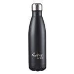 He Restores My Soul Black Stainless Steel Water Bottle - Psalm 23:3 - Pura Vida Books