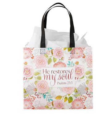 He Restores My Soul Bolsa de regalo reutilizable