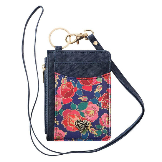 Heart and Roses Faux Leather ID Card Holder - Pura Vida Books