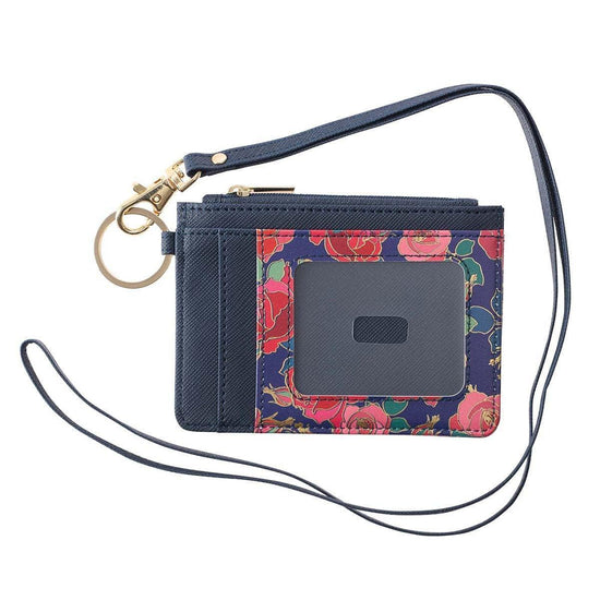 Heart and Roses Faux Leather ID Card Holder - Pura Vida Books