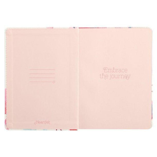 Heartfelt Journal Embrace the Journey Pink Petals - Pura Vida Books