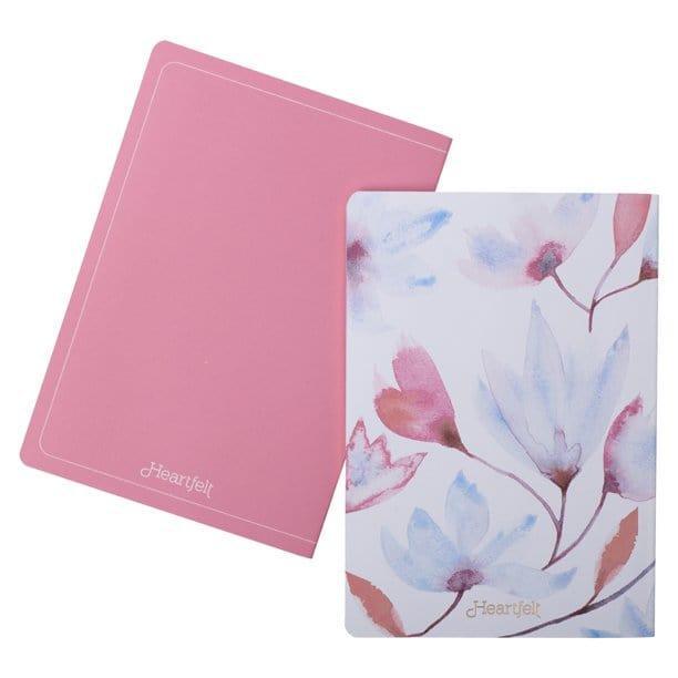 Heartfelt Notebook Set Embrace the Journey Pink Petals Softcover - Pura Vida Books