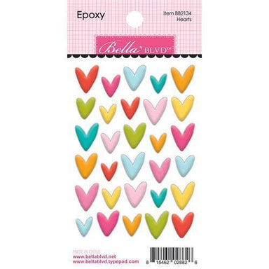 Hearts Epoxy Icons - Pura Vida Books