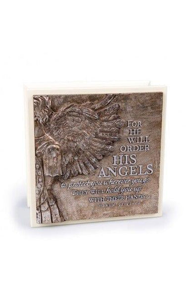 HIS ANGELS CREAM BOX SCULPTURE - Pura Vida Books