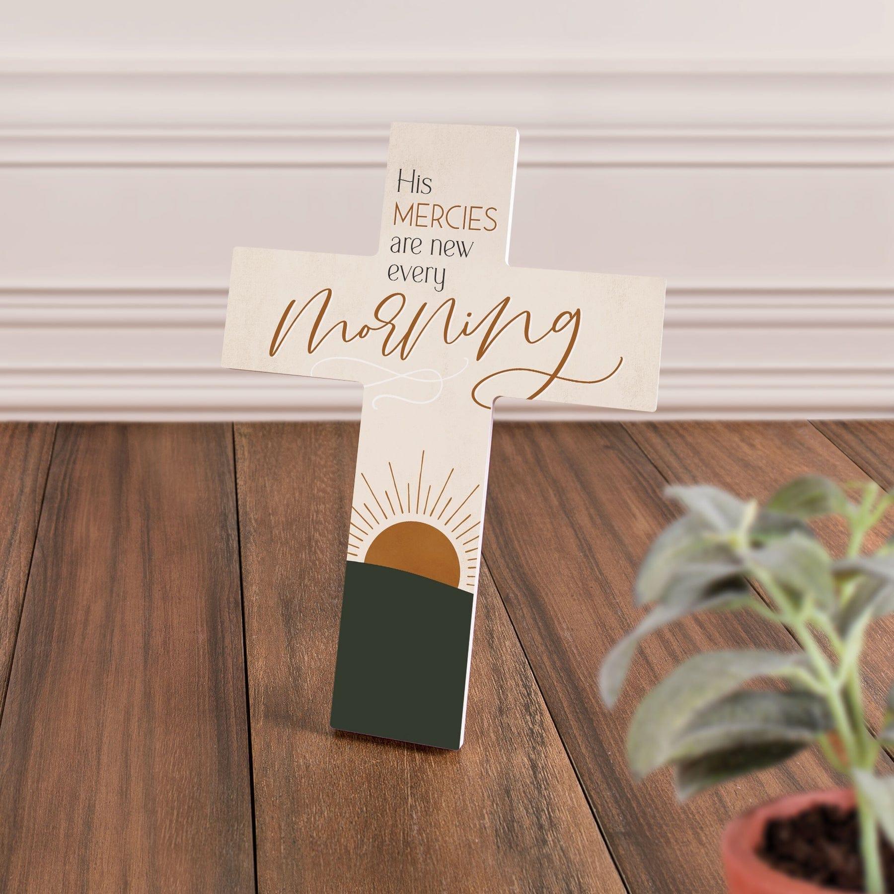 His Mercies Are New Every Morning Cross Décor - Pura Vida Books