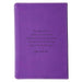 His Mercies Are New Slimline Faux Leather Journal with Purple Spine - Lamentations 3:22-23 - Pura Vida Books