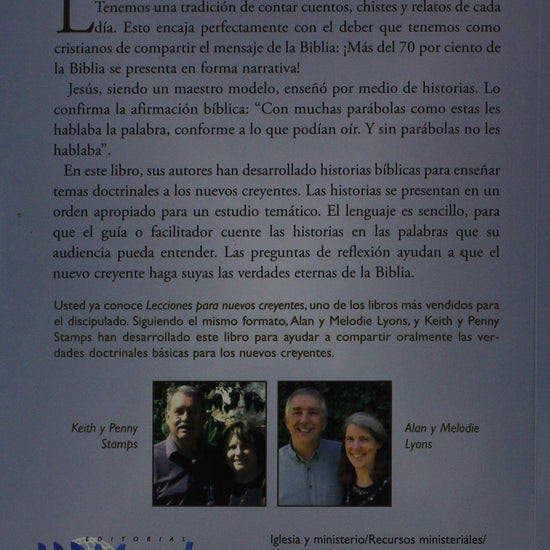 Historias Biblicas para Nuevos Creyentes - Alan y Melodie Lyons, Keith y Penny Stamps - Pura Vida Books