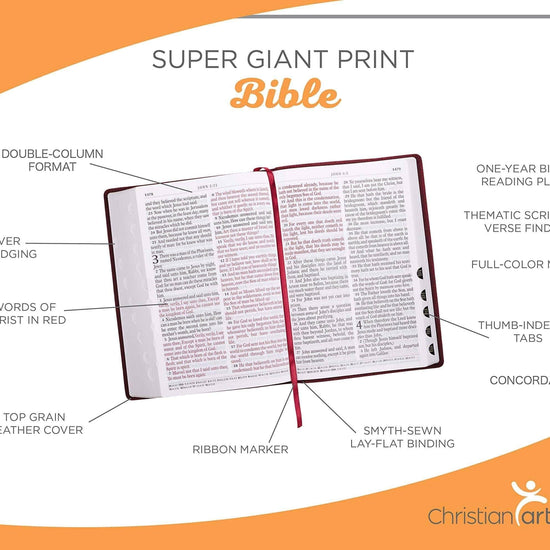 Holy Bible Super Giant (Red) - Pura Vida Books