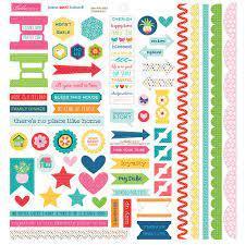 Home Sweet Home Doohickey Cardstock Stickers - Pura Vida Books