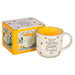 Honey Bee White and Yellow Ceramic Coffee Mug - Proverbs 16:24 - Pura Vida Books