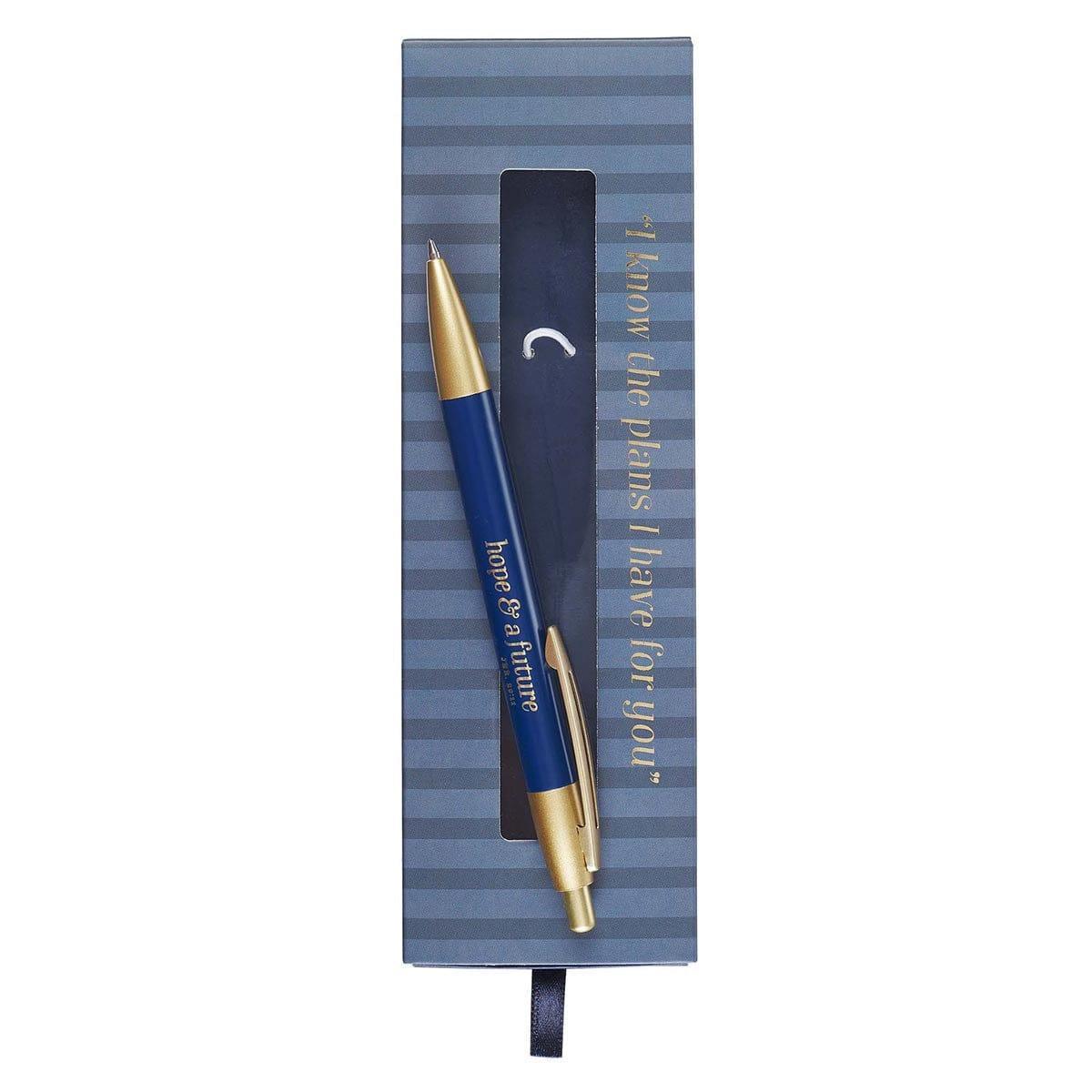 Hope & a Future Navy Classic Pen - Jeremiah 29:11 - Pura Vida Books