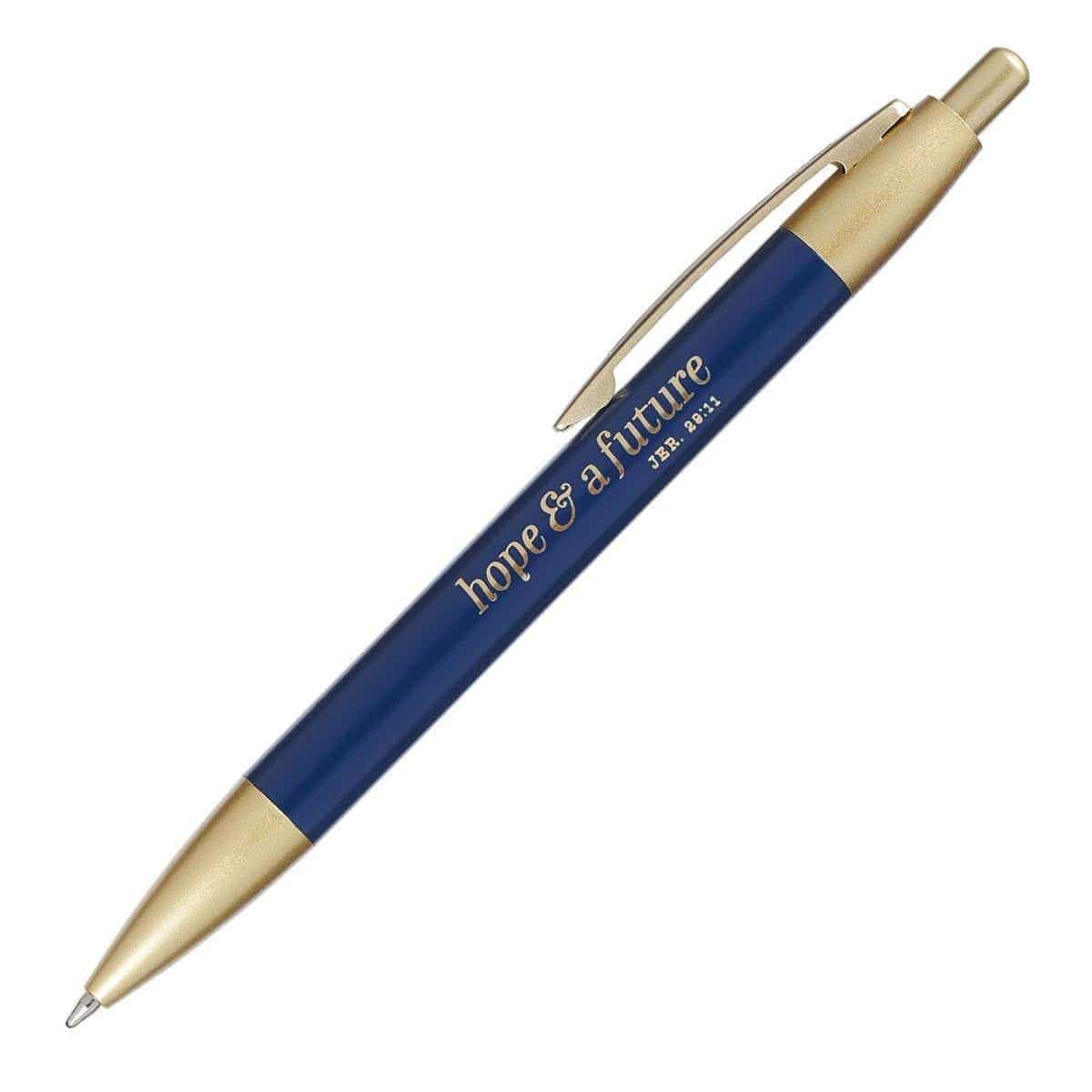 Hope & a Future Navy Classic Pen - Jeremiah 29:11 - Pura Vida Books