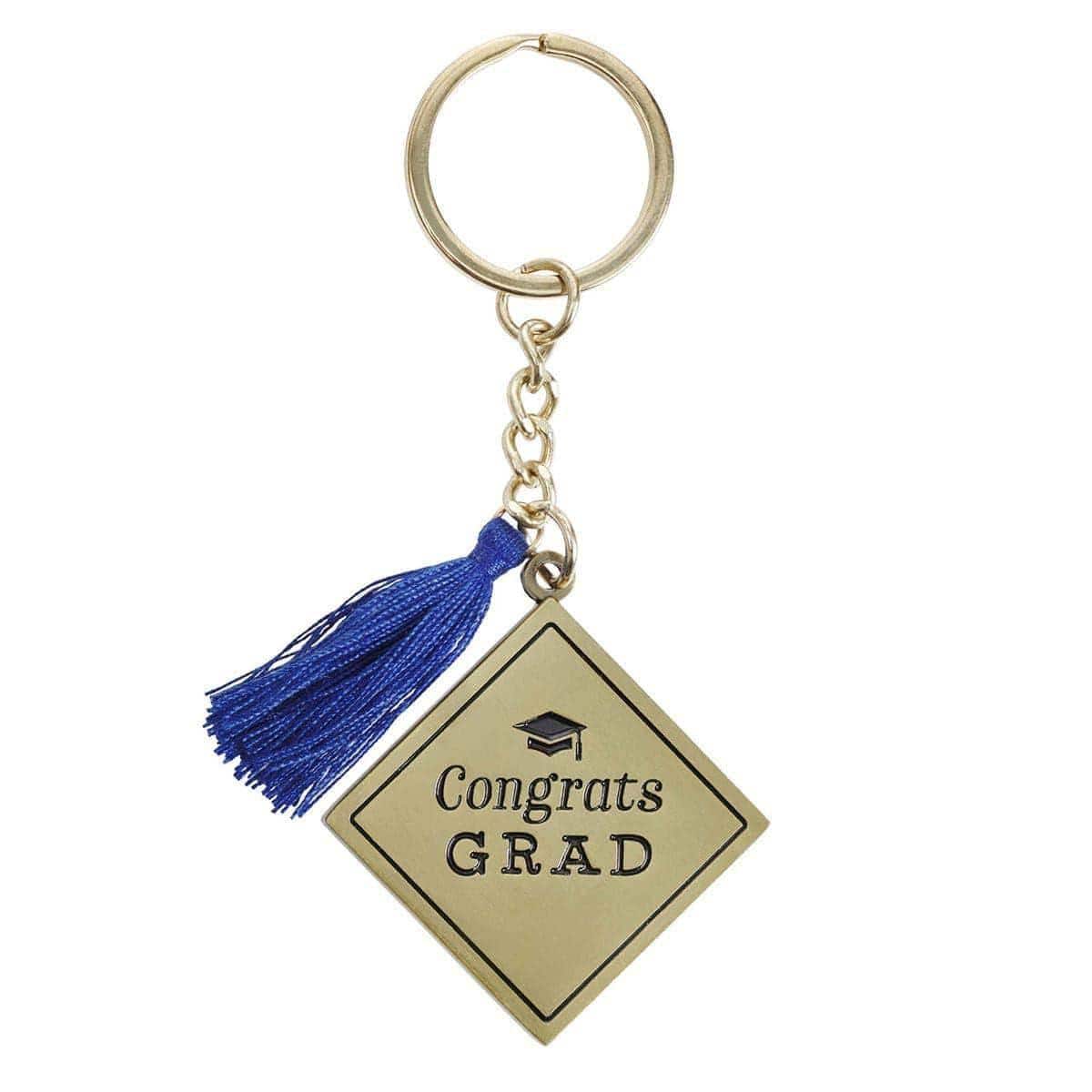 Hope and a Future Navy Metal Graduation Key Ring with Tassel in Gift Tin - Jeremiah 29:11 - Pura Vida Books