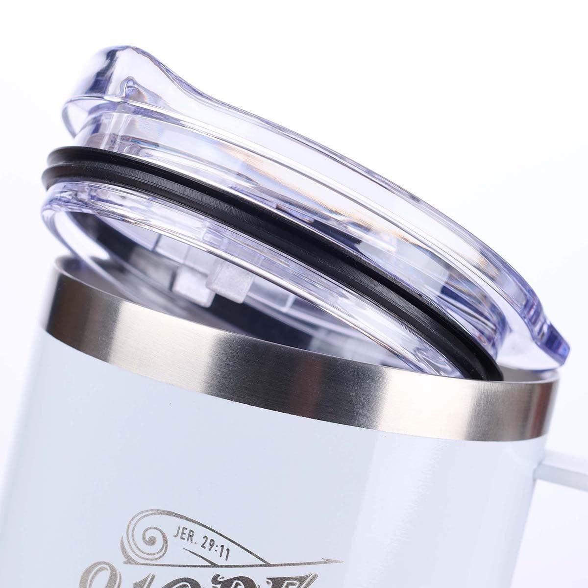 Hope and a Future White Camp Style Stainless Steel Mug - Jeremiah 29:11 - Pura Vida Books