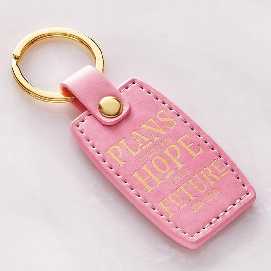 Hope and Future LuxLeather Keyring - Jeremiah 29:11 - Pura Vida Books