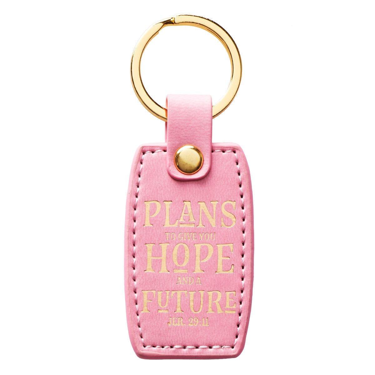 Hope and Future LuxLeather Keyring - Jeremiah 29:11 - Pura Vida Books